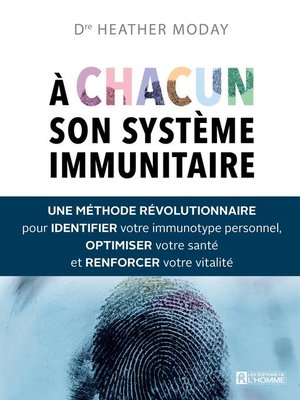 cover image of À chacun son système immunitaire